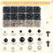 Safety Eye Kit & Snapper Tool – 230pcs Crochet Eyes, Noses, and Washers with Ergonomic Tool for Amigurumi, Dolls, and Plush Animals (Fits 5–30mm Eyes, Blue)